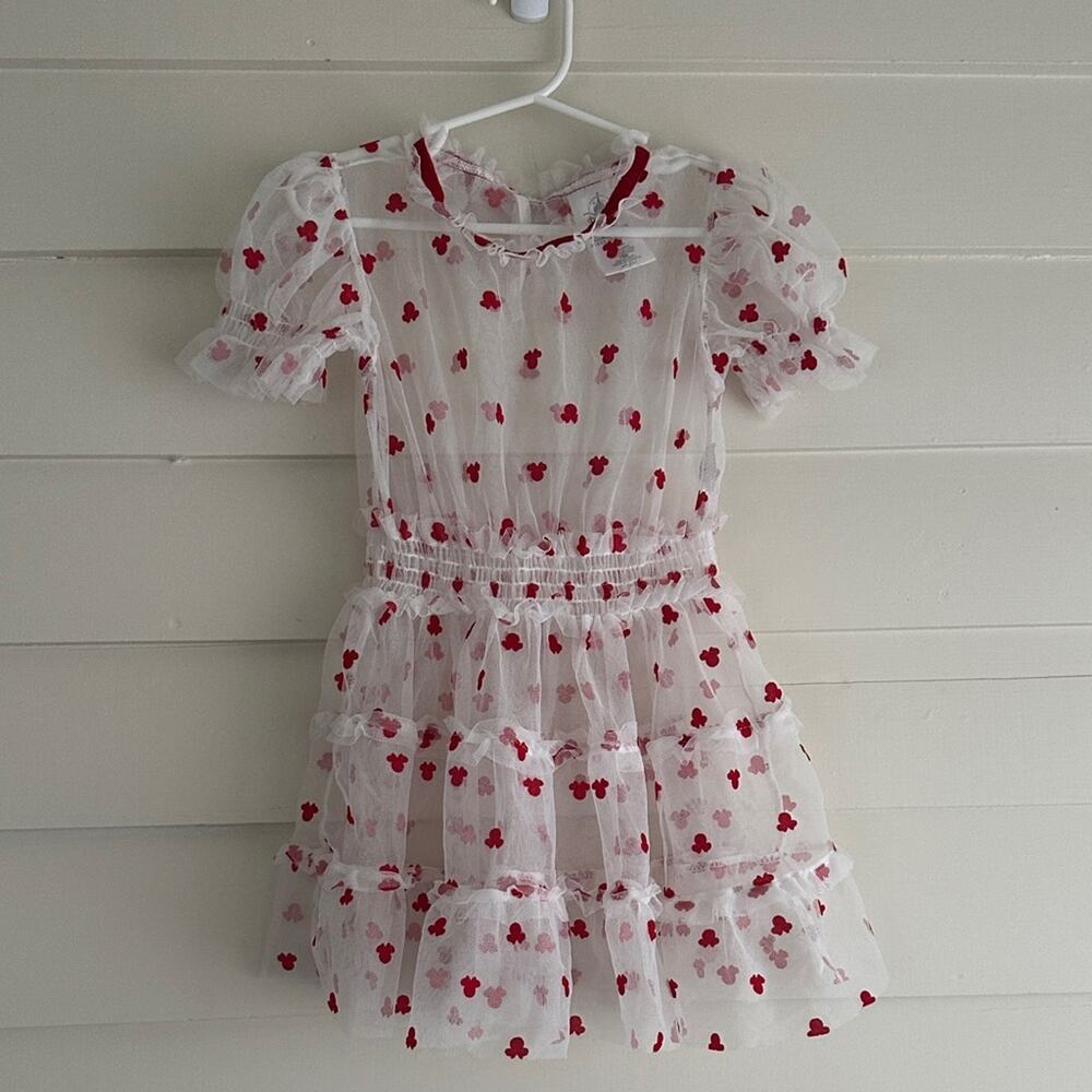 Disney Dress Minnie Mouse Disneyland Disneyworld  Girls 4T Girly Princess Ruffle